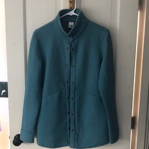 Quilted button up shirt/light jacket